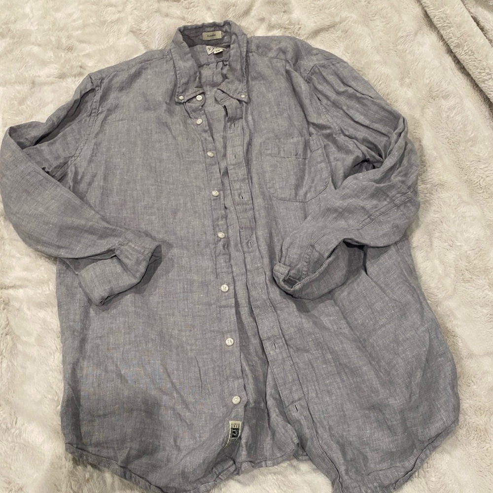 Jcrew men’s linen shirt